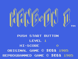 Заставка игры Hang-On II
